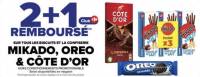 2 + 1 remboursé en avantage carte sur tout Mikado / Oreo / Côte d’or à 0 €
