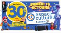 30€ remboursé en bon d'achat tous les 100€ d'achat sur l'espace culturel (Hors Exclusions) - Quéven (56) à 0 €