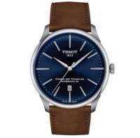 Montre Tissot Chemin des Tourelles T139.807.16.041.00 Powermatic 80, 39 mm, Cuir Brun, Cadran Bleu à 591.5 €