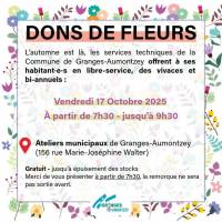 Distribution gratuite de fleurs vivaces et bisannuelles – Granges-Aumontzey (88) à 0 €