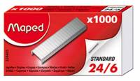 agrafes Maped - 24/6, zinguées, boîte de 1000 à 0.48 €