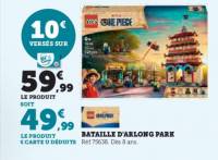 Jeu de construction LEGO One Piece (75638) La Bataille d’Arlong Park - avec 5 Minifigurines Dont Luffy & Nami (via 22€ de fidélité) à 37.99 €