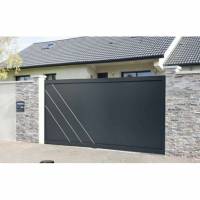 Portail Aluminium Coulissant RAL7016 L4mxH1,70m à 915.6 €