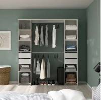 Kit dressing 2 colonnes H. 200 cm x L. 180 cm - Blanc à 99 €