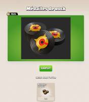 100 médailes de rock gratuites sur clash of clan via la boutique à 0 €