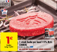 Steak haché Charal GRATUIT  