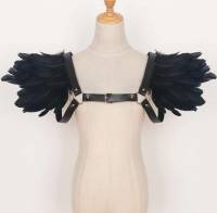 Costume Épaulettes Gothique keland Plume - Haussement D'épaules, Châle (vendeur tiers) à 9.99 €