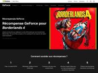 Récompense GeForce pour Borderlands 4 à 0 €