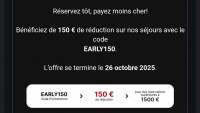 réduction de prix de séjour chez Turkish Airlines à 150 €
