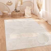 Tapis Shaggy Beige Crème 120x160 cm à prix doux chez Amazon - 22,99€ à 22.99 €