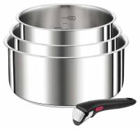 Lot Tefal Inox complet -44% 3 casseroles + 1 poignet à 58.99 €
