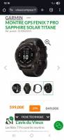 Fenix 7 pro sapphire solar titane à 599 €