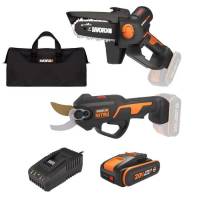 Mini-Élagueuse & Sécateur Worx 20V WG907E - avec Chargeur & Batterie 20V, 2Ah (Sélection de magasins) à 199 €