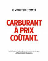 Carburants à prix coûtant - Intermarché à 0 €