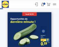 [Lidl+] Concombre (l’unité) à 0.59 €