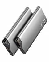 Lot de 2 Batteries Externes Kuulaa - 10000mAh, 22.5W, grises ou noires (Vendeur Tiers) à 20.03 €