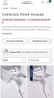 Charles Tyrwhitt - offre multi achats - 3 chemises pour 99euros à 99 €