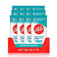 LA CROIX lingettes nettoyantes desinfectante lot de 12 11,19€ au lieu de 29,40€