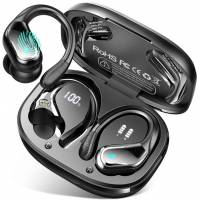 Ecouteurs Bluetooth sans Fil Sport, 75Hrs Écouteurs Bluetooth 5.4 avec Stéréo HiFi 3D, 4 ENC Réduction de Bruit Mic Oreillette sans Fil à 26.99 €