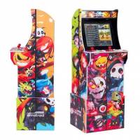 Borne Arcade AMS-Retrogaming Monsters - avec 2800 Jeux, Ecran 19