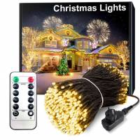 Guirlande Lumineuse de Noël Arkochic - 300 LED, 30m, 8 Modes, étanche, télécommandé (Vendeur Tiers) à 17.99 €