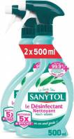 Lot de 2 Désinfectant Nettoyant Multi-Usages Sanytol, Parfum Eucalyptus - 2 x 500 ml (via Prévoyez et Économisez) à 2.41 €