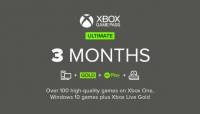 Xbox gamepass ultimate 3 mois à 34.79 €