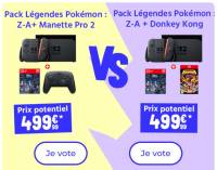 Switch 2 + Pokémon + Donkey Kong à 499.99 €