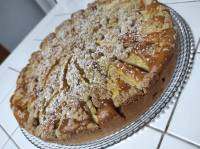 Gâteau aux pommes façon crumble 