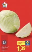 [Lidl+] Chou Blanc, Origine France - La pièce à 1.39 €