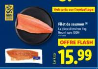 Filet de saumon à 15.99 €