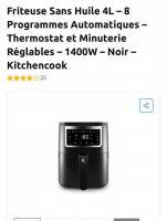 Friteuse sans huile kitchencook à 39.99 €