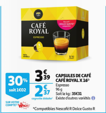 café dolce gusto capsules