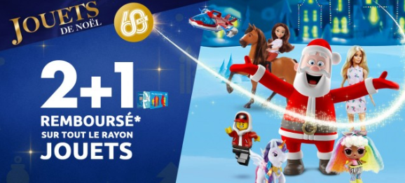 2+1 remboursée sur les jouets carrefour