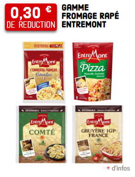 Bon de réduction sur la raclette entremont