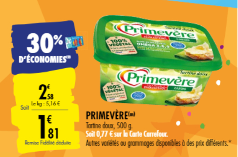 Promotion du catalogue carrefour remise fidélité 