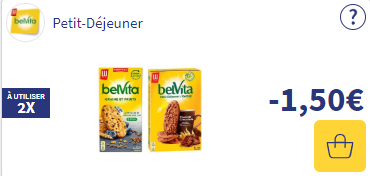 Bon de réduction Ma vie en couleurs sur les Biscuits Belvita petit déjeuner