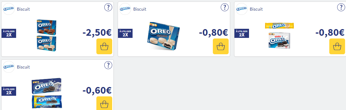 Bon de réduction sur la gamme biscuits Oreo ma vie en couleurs