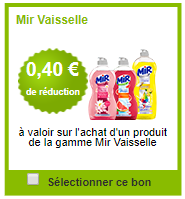 Bon de réduction la belle adresse sur Mir vaisselle
