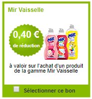 Bon de réduction la belle adresse sur Mir vaisselle 