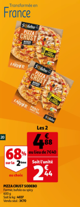 promo auchan sodebo crust