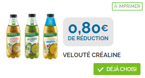 bon de réduction crealine 