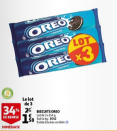 Promotion oreo auchan novembre