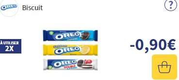 Bon de réduction oreo
