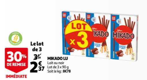 Promotion mikado auchan