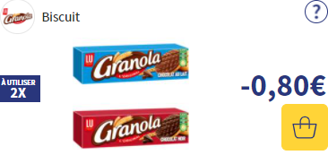 Bon de réduction granola