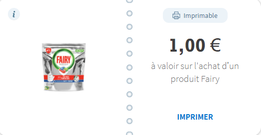 Bon de réduction fairy