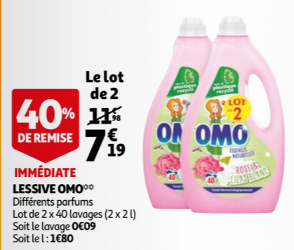 Promotion omo auchan novembre