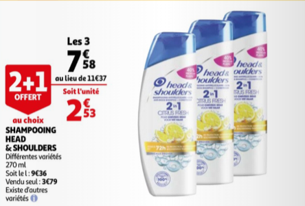 Promotion head and shoulders 