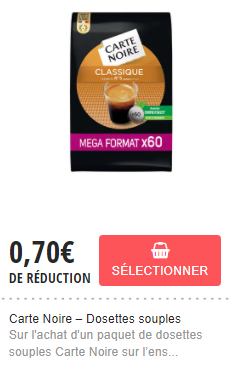 Bon de réduction dosette senseo